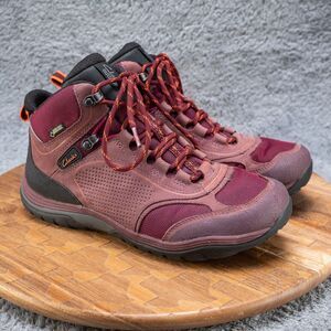 Clarks Intour Route GTX Ladies Hiking Waterproof Nubuck Leather Boots Size 8.5 M